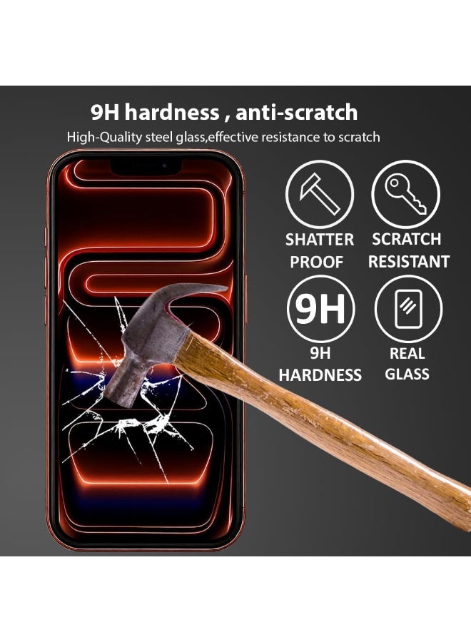 ACLIX Screen Protector for iPhone 17 Pro, 9H Tempered Glass Screen Shatterproof Anti Scratch Glass HD Clear Case Friendly for iPhone 17 Pro. - Image 4